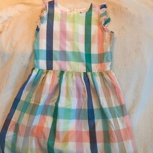 Gap kids summer plaid dress
